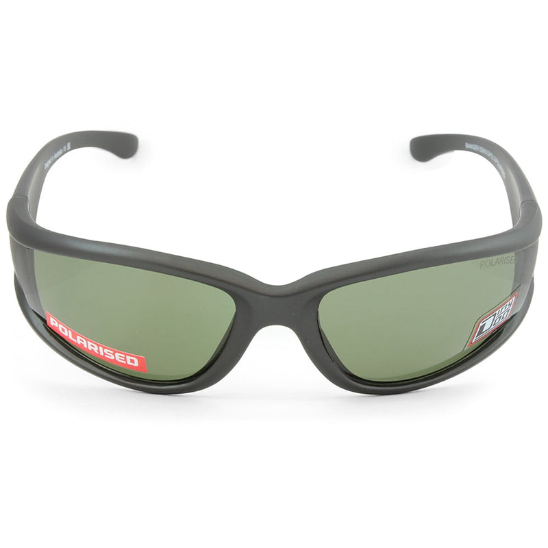 Dirty Dog Banger Satin Dark Grey/Green Polarised Men's Sport Sunglasses 52843
