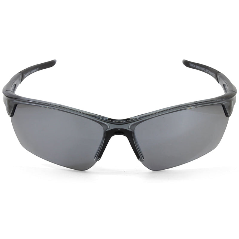 Dirty Dog Sport Track 58067 Crystal Black/Silver Mirror Polarised Sport Sunglasses