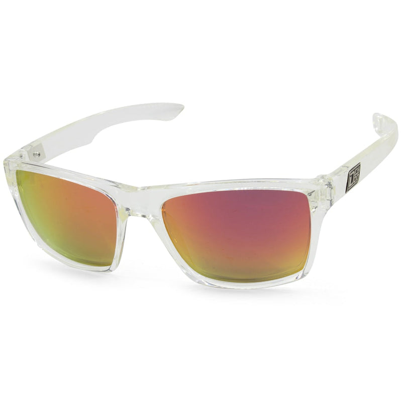 Dirty Dog Vendetta Crystal/Red Fusion Mirror Polarised Unisex Sunglasses 53329