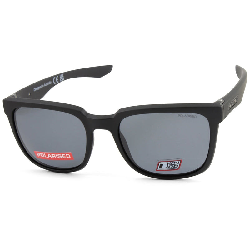 Dirty Dog Blade Matte Black/Grey Polarised Men's Sunglasses 53644