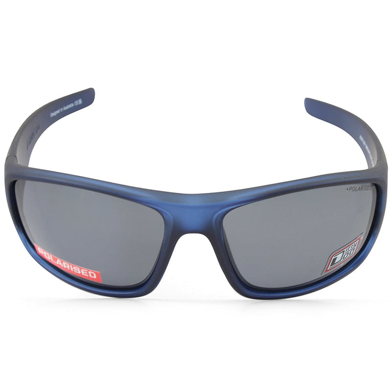 Dirty Dog Muffler Satin Blue/Grey Polarised Men's Sports Sunglasses 53693
