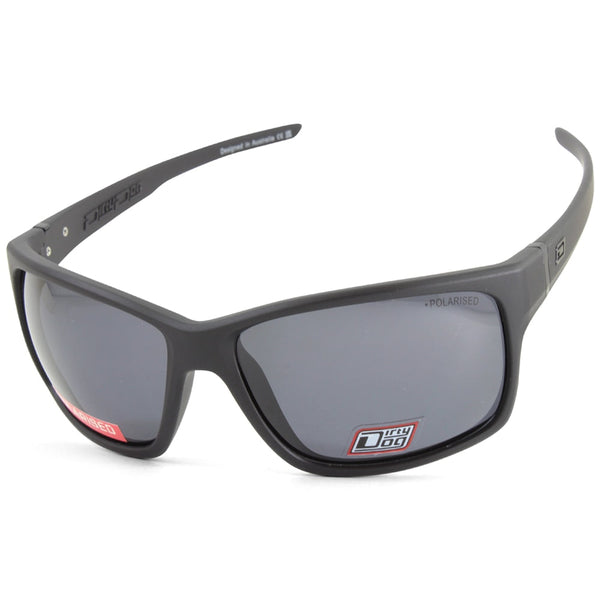 Dirty Dog Cosmic Satin Black/Grey Polarised Men's Sunglasses 53714