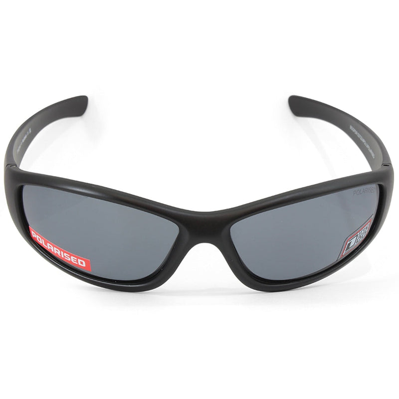 Dirty Dog Boofer Satin Black/Grey Polarised Men's Sports Sunglasses 53732