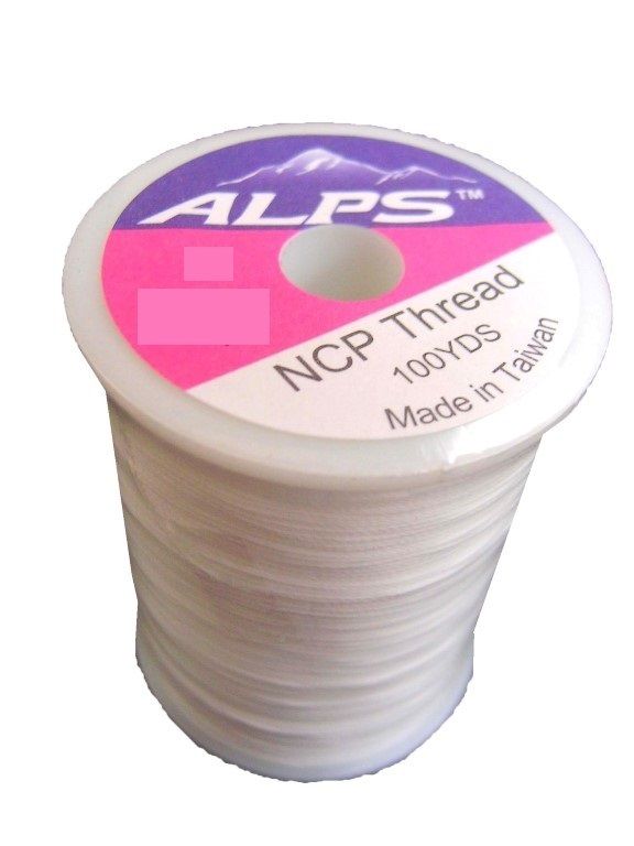 Alps 100yds of White Rod Wrapping Thread - Size A (0.15mm) Rod Binding Cotton