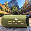 All-Season Lightweight Camping Blanket Green