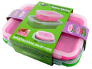 Set of 2 Collapsible Silicone Containers Rectangle