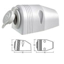 Narva Surface Mount Acc Socket - White 81025WBL