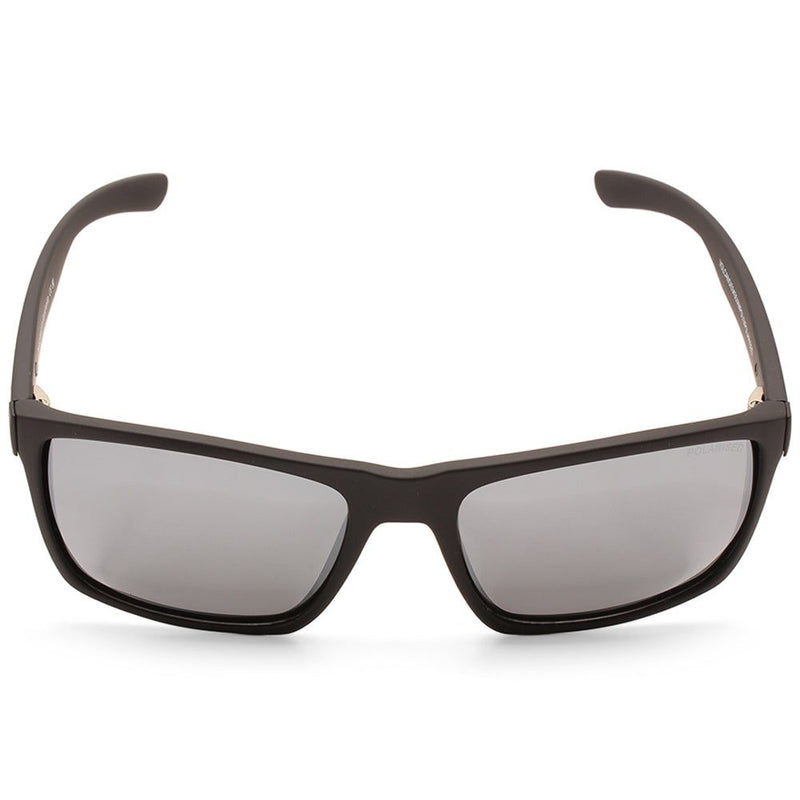Dirty Dog Volcano Satin Black/Grey-Silver Mirror Polarised Sunglasses