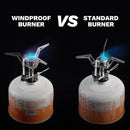 Ultralight Portable Backpacking Gas Stove 7165 BTU Camp Burner Silver