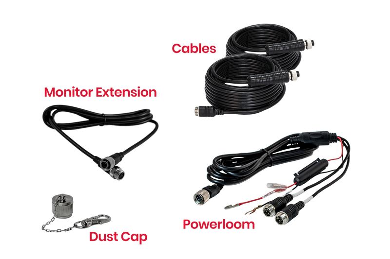 SafetyDave 7" AHD Mirror Rear Vision Kit (92° AHD Eyeball Camera)