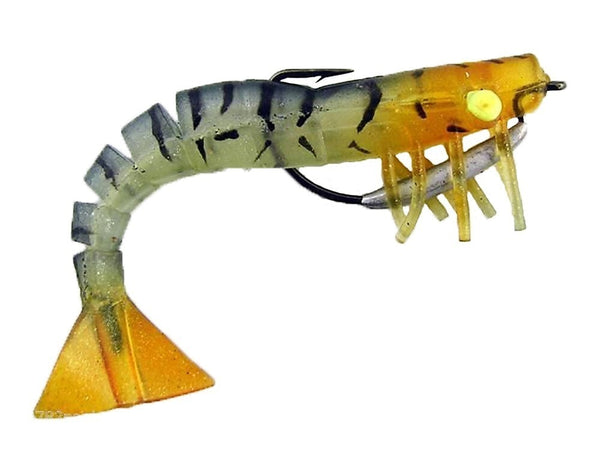 127mm Zerek Live Shrimp Pre Rigged Lumo Eyes Jointed Body Lure
