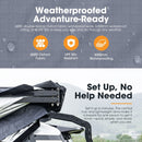 San Hima 180 Degree Awning Free-Standing Car Camping 4x4 Awning With L Brackets