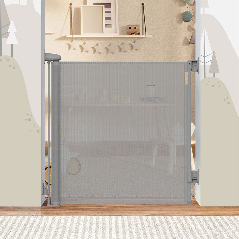 Bopeep Baby Safety Gates Adjustable Retractable Pet Dog Stair Doorways Guard 150