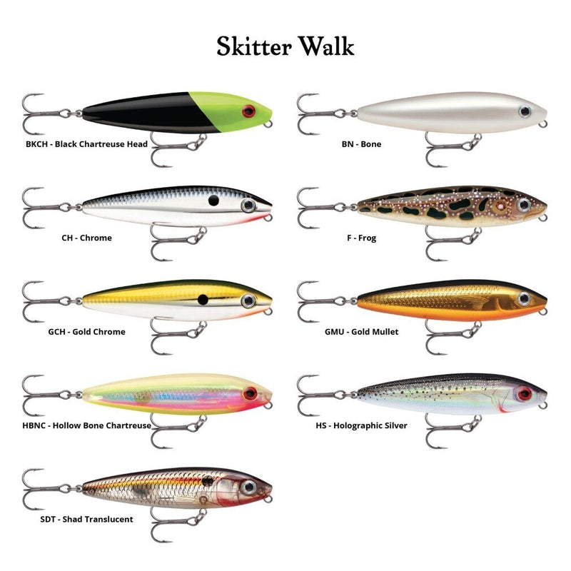 8cm Rapala Skitter Walk Topwater Hard Body Fishing Lure