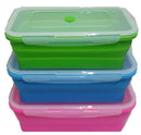 Collapsible Space Saving Rectangular Container Set - 3 Pack