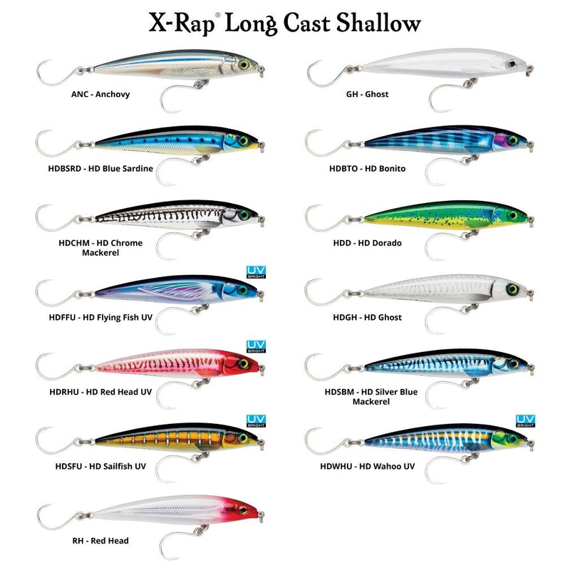 14cm Rapala Saltwater X-Rap Long Cast Shallow Minnow Fishing Lure