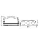 Narva Surface Mount Socket Accessory Volt & Amp Meter