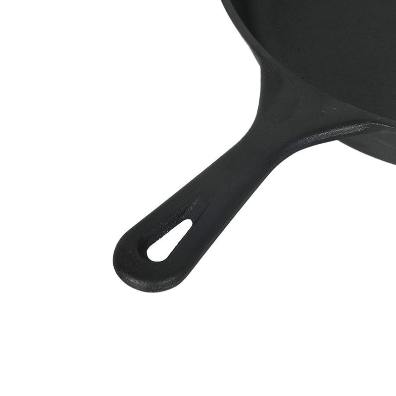 Toque 3Pcs Cast Iron Frying Pan and Cast Iron Pot Set Camping Kitchen Cookware