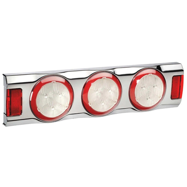 Narva 12 Volt LED Rear Direction Indicator & Twin Stop/Tail Lamps, Chrome, RH
