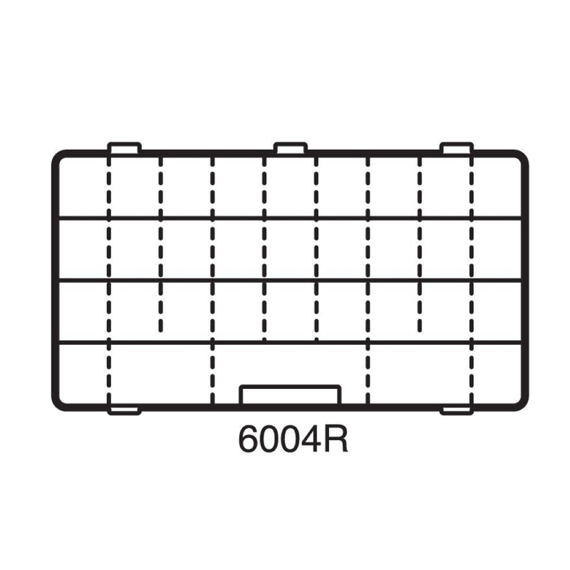 Flambeau Tuff Tainer 6004R Fishing Tackle Tray with Zerust Dividers