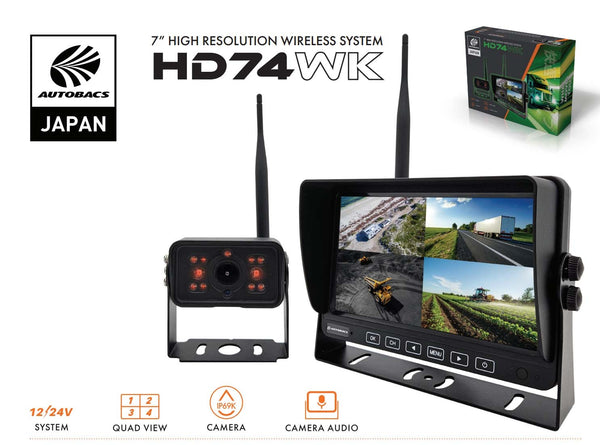 Autobacs HD74WK 7" High Resolution Wireless System