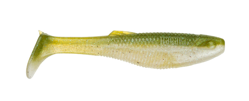 5 Pack of 4 Inch Rapala Crush City Heavy Hitter Soft Plastic Paddle Tail Lures