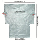 Universal Car Snow Shield: Silvery Front Windshield Cover