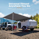 San Hima Car Side Awning 2x2.5m Pull-out Telescoping Poles Waterproof Camping