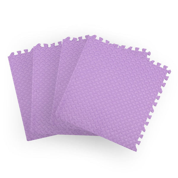 Bopeep EVA Foam Kids Play Mat Floor Kid Crawling Interlocking Home Purple 60x60