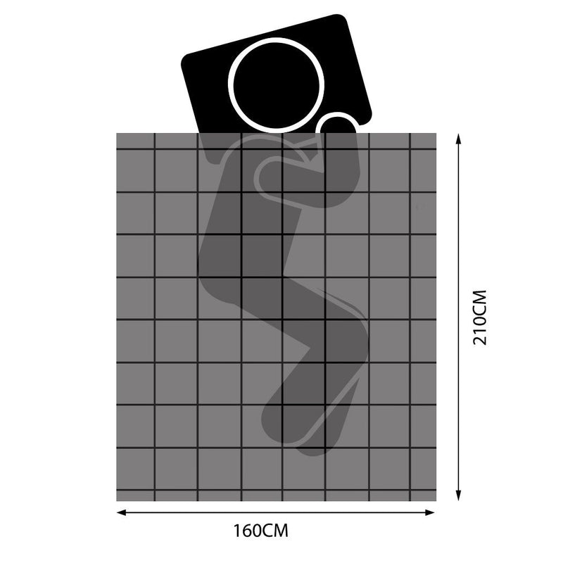 Dreamz 500GSM All Season Goose Down Feather Filling Duvet in King Single Size