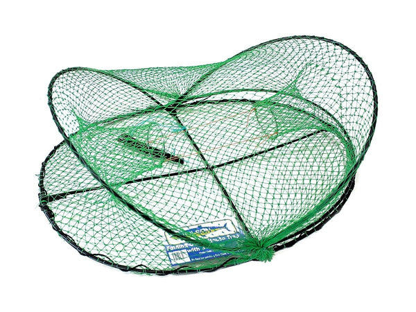 20 x Wilson Folding Opera House Traps with 3 Inch Entry Rings -Green Yabby Nets