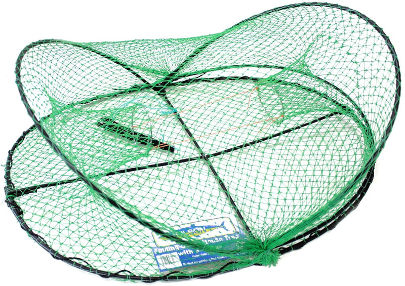 20 x Wilson Folding Opera House Traps with 3 Inch Entry Rings -Green Yabby Nets