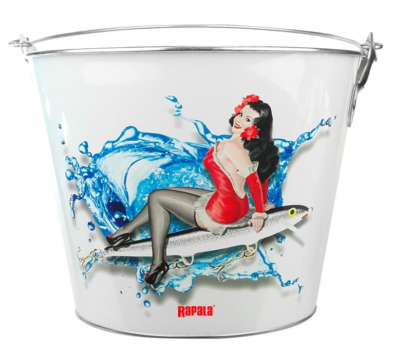 1 x Rapala 5qt Tin Beer Bucket - "Classic Beauty" Ice Bucket