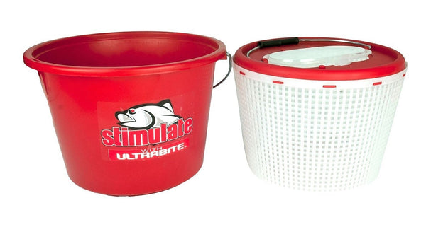 Stimulate 2 in 1 Medium Size 10L Burley Bucket - Live Bait Bucket