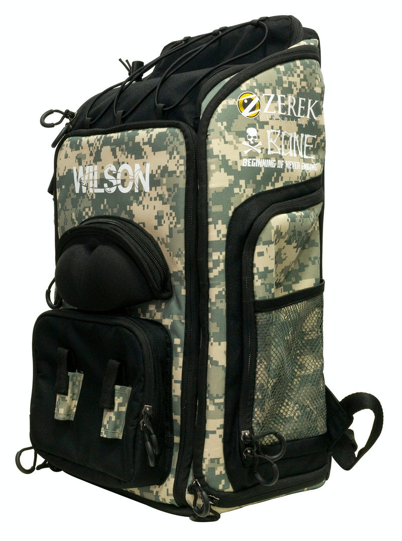 Wilson Digi Camo Camping/Fishing Chair with Lined Cooler Bag and Rod Holder