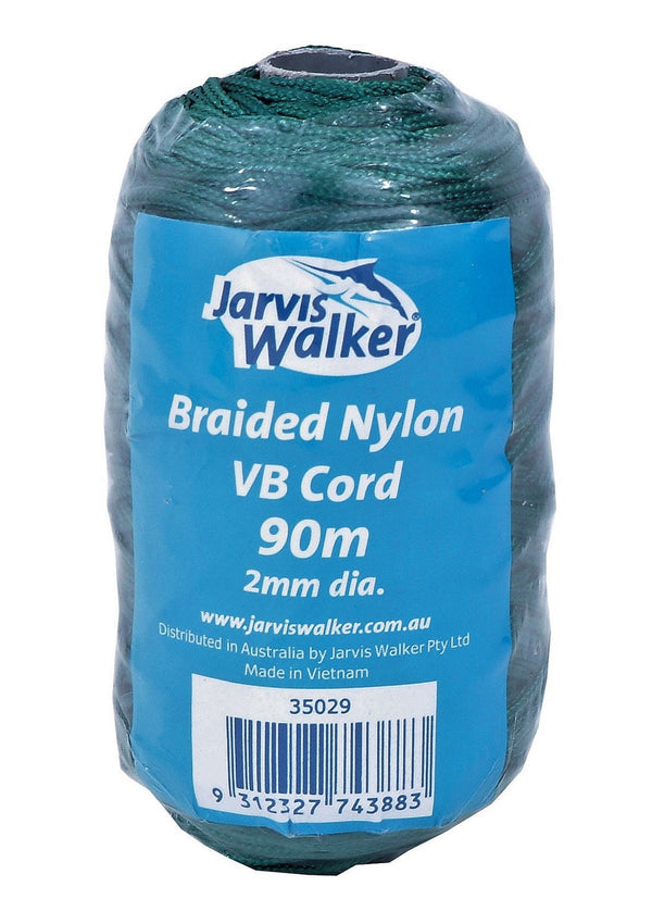 Jarvis Walker 2mm Braided Nylon VB Cord - 90 Metres