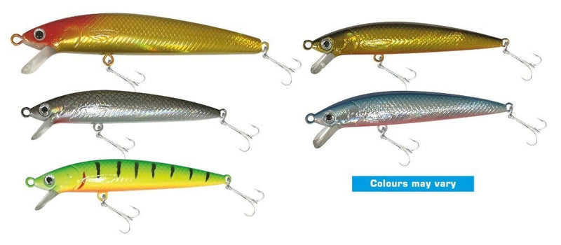 Jarvis Walker 110mm Minnow Lure Pack -5 Pack of Floating Hard Body Fishing Lures