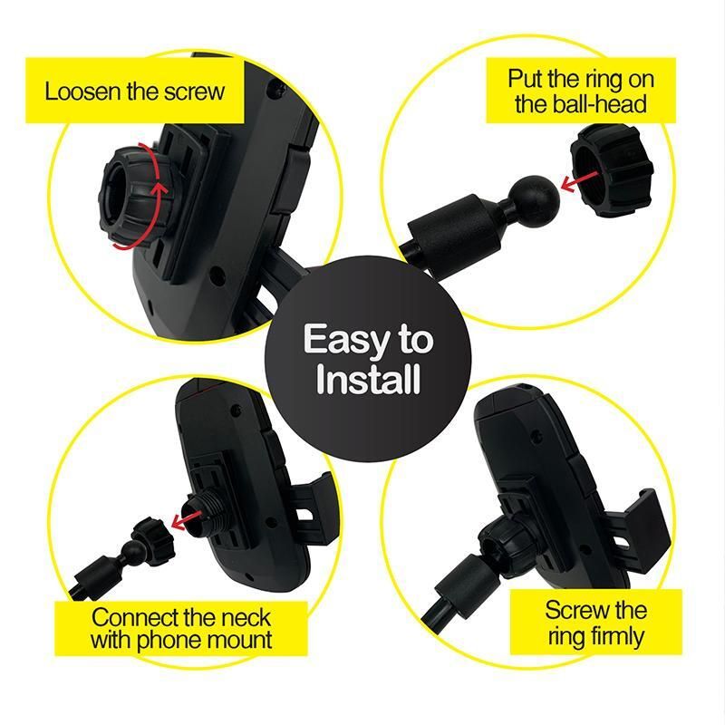 Car Phone Mount Long Arm