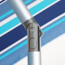 Centra 2.2m Outdoor Beach Umbrella Tilting Patio Tropical Shelter Parasoll Blue