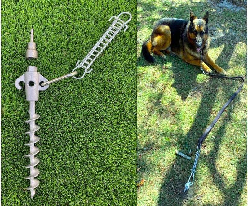 Secure Pet Ground Anchor Includes 17mm Drill Adapter
