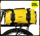 20L Waterproof Bike Pannier Bag Rear Trunk Saddle Bag Yellow