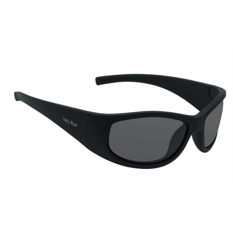 Ugly Fish Unbreakable PU5933 Black Frame/Smoke Lens Wrap Polarised Sunglasses