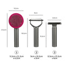 Pawz 3Pcs Pet Grooming Tools Gift Set Dog Cat Hair Cleaning Brushes Comb