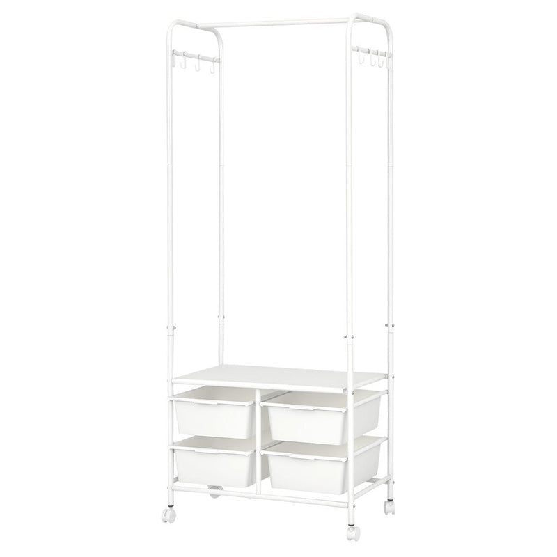 Levede Clothes Rack Stand Heavy Duty Steel Hanging Garment Organizer Coat 63cm