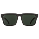 Spy Helm Soft Matte Black - Happy Green Grey Polarised Sunglasses