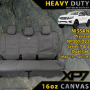 Nissan Navara Series 1 & 2 Heavy Duty XP7 Canvas Rear Row Seat Covers (Available)