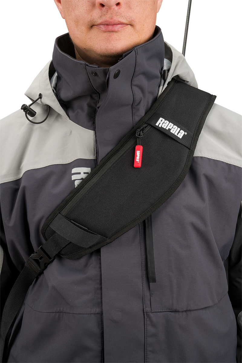 Rapala Countdown Fishing Sling Bag with Multiple Storage and Rustproof Zippers