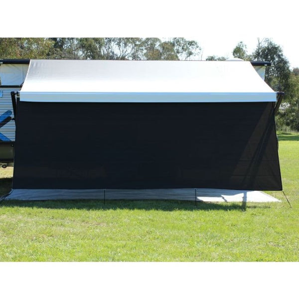 Camec Black Privacy Screen 3.1M x 1.8M With Ropes And Pegs