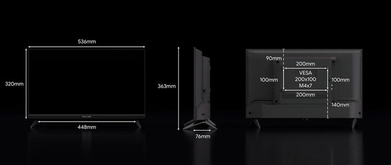 ENGLAON 24’’ Full HD 12V Smart TV With Chromecast, Bluetooth & Google TV