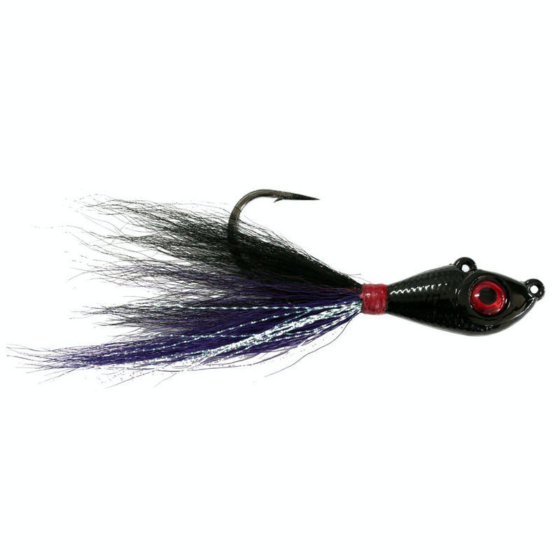 Mustad 1oz Big Eye Bucktail Jig with Chemically Sharpened 6/0 Hook